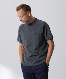 J.PRESS MEN カスリ モックネック Tシャツ