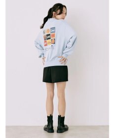 earth music&ecology Ｌｅｅ×ｅ．ｍ．ａ．ｅ．バックプリントプルオーバー