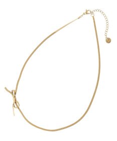 AMERICAN HOLIC ステンレス　アシメトリーリボンネックレス