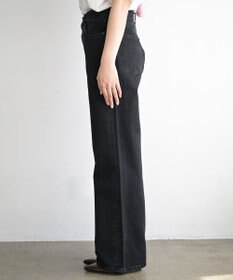 woadblue ＜坪田あさみさんコラボ＞SALUU サルーノアール /デニムパンツ ブラック