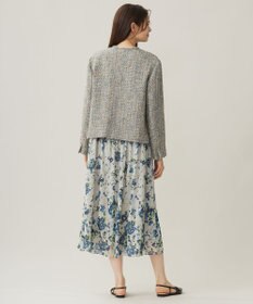 自由区 ラメノットファンシーツイード ジャケット