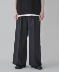 WEGO 【ユニセックス着用ITEM】ワイドストレートスラックス