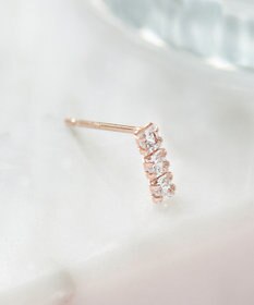 Phoebe 【K10】ストーンバーピアス(片耳)　ローズゴールド