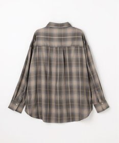 ANY L オンブレーチェックオーバーシャツ
