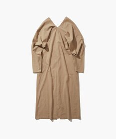 ATON CATCH WASHER COTTON | Vネックドレス