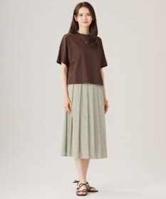 自由区 【セットアップ対応・洗える】サテンアムンゼン スカート