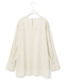 ICB 【洗える】テンセルコットンローン スクエアネックブラウス