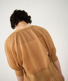 GRACE CONTINENTAL ラメシアードルマンニットカーディガン