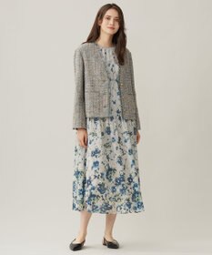 自由区 ラメノットファンシーツイード ジャケット