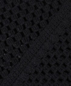 UNFILO L クロシェレースニット ハーフスリーブ プルオーバー