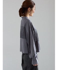 Te chichi フリンジショートシャツ《2025Autumn catalog vol.2 item》