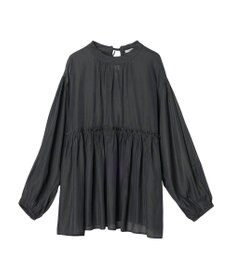 CRAFT STANDARD BOUTIQUE 後リボン切替ギャザーチュニックブラウス