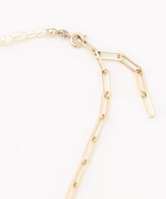 UNFILO パール×チェーン アレンジネックレス