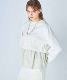 OP／FILA 【ocean pacific】らくティブ/異素材ミックスダンボールプルオーバー