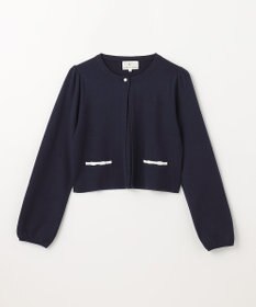 組曲 KIDS 【150-160cm】ラウンドカラー ニットジャケット