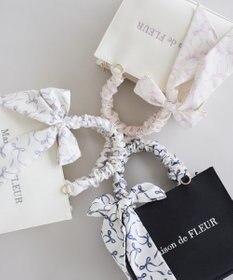 Maison de FLEUR スカーフ付きギャザーハンドル２Ｗａｙバッグ