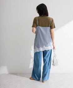 Green Parks レースドッキングサテンビスチェ