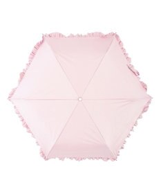 MOONBAT estaa 晴雨兼用 折りたたみ傘 無地フリル 日傘 遮光 遮熱 UV