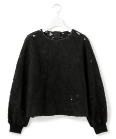 23区 【GOLD LABEL】チュールヘアリーエンブロイダリー ブラウス