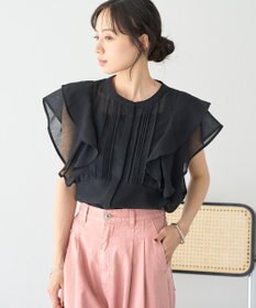earth music&ecology ラッフルブラウス