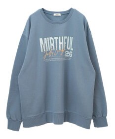 earth music&ecology ウ゛ィンテージ風裏毛ロゴプルオーバー