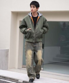 WEGO 【ユニセックス着用ITEM】2WAYフードパファーMA－1