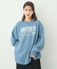 earth music&ecology ウ゛ィンテージ風裏毛ロゴプルオーバー