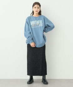 earth music&ecology ウ゛ィンテージ風裏毛ロゴプルオーバー