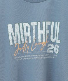 earth music&ecology ウ゛ィンテージ風裏毛ロゴプルオーバー