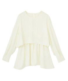 AMERICAN HOLIC 【イージーケア】Ｗクロスティアードブラウス