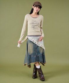 WEGO レイヤードグラフィックTOP