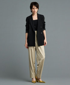 uncrave 【洗える】サテン ドロストパンツ（uncrave STANDARD）