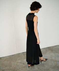 GRACE CONTINENTAL ラメシアープリーツニットワンピース