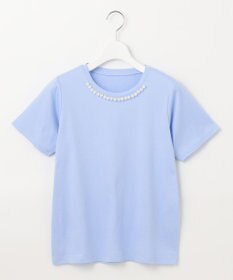Feroux 【UVケア】パールネック Tシャツ