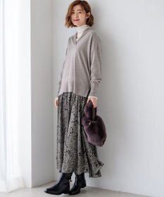 23区 S 【Oggi1月号/CLASSY.11月号掲載】スムージーコットン タートルネック ニット