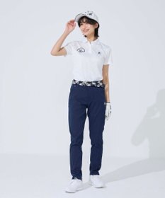 FILA GOLF／marie claire 【FILA GOLF】 ウェストロゴジャガードゴムツイルロングパンツ