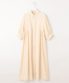 Feroux 【洗える】パフスリーブシャツ ワンピース
