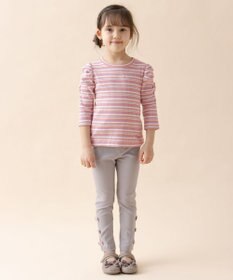 ANY KIDS 七分袖 テレコボーダー Tシャツ