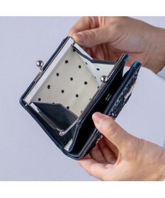 tsumori chisato CARRY キラメッシュ 2つ折り財布 がま口 ミニ財布