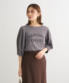 Green Parks ランタンスリーブ表面カットロゴプルオーバー