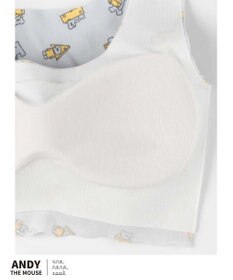 une nana cool MADE WITH ねずみのANDY【綿混】フラット仕上げノンワイヤーブラジャー