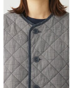 Green Parks キルティングノーカラーブルゾン