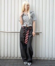 WEGO 【セットアップ対応】半袖ショートZIPパーカー