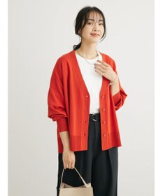 Green Parks 洗える　ステッチ入りＶネックカーディガン