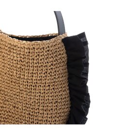 UNBILLION カシュカシュ cachecache / サイドフリルワンンハンドルトート カゴバッグ