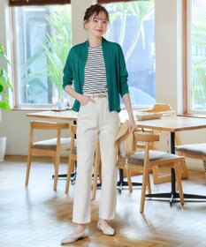 Tiaclasse L 【小倉優子さん着用・UVケア・接触冷感】ショートトッパーカーディガン