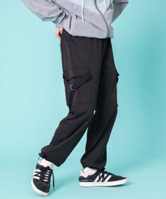 WEGO 【ウエストゴム】サイドベルトカーゴパンツ