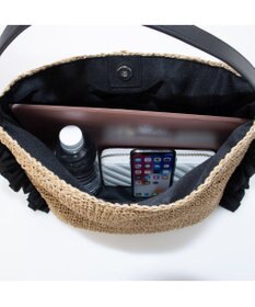 UNBILLION カシュカシュ cachecache / サイドフリルワンンハンドルトート カゴバッグ