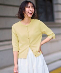 ANY SIS 【接触冷感・UVカット・洗える】ハーフスリーブ カーディガン