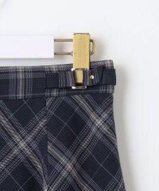 ANY SIS 【洗える】ベルトポイントフレア スカート